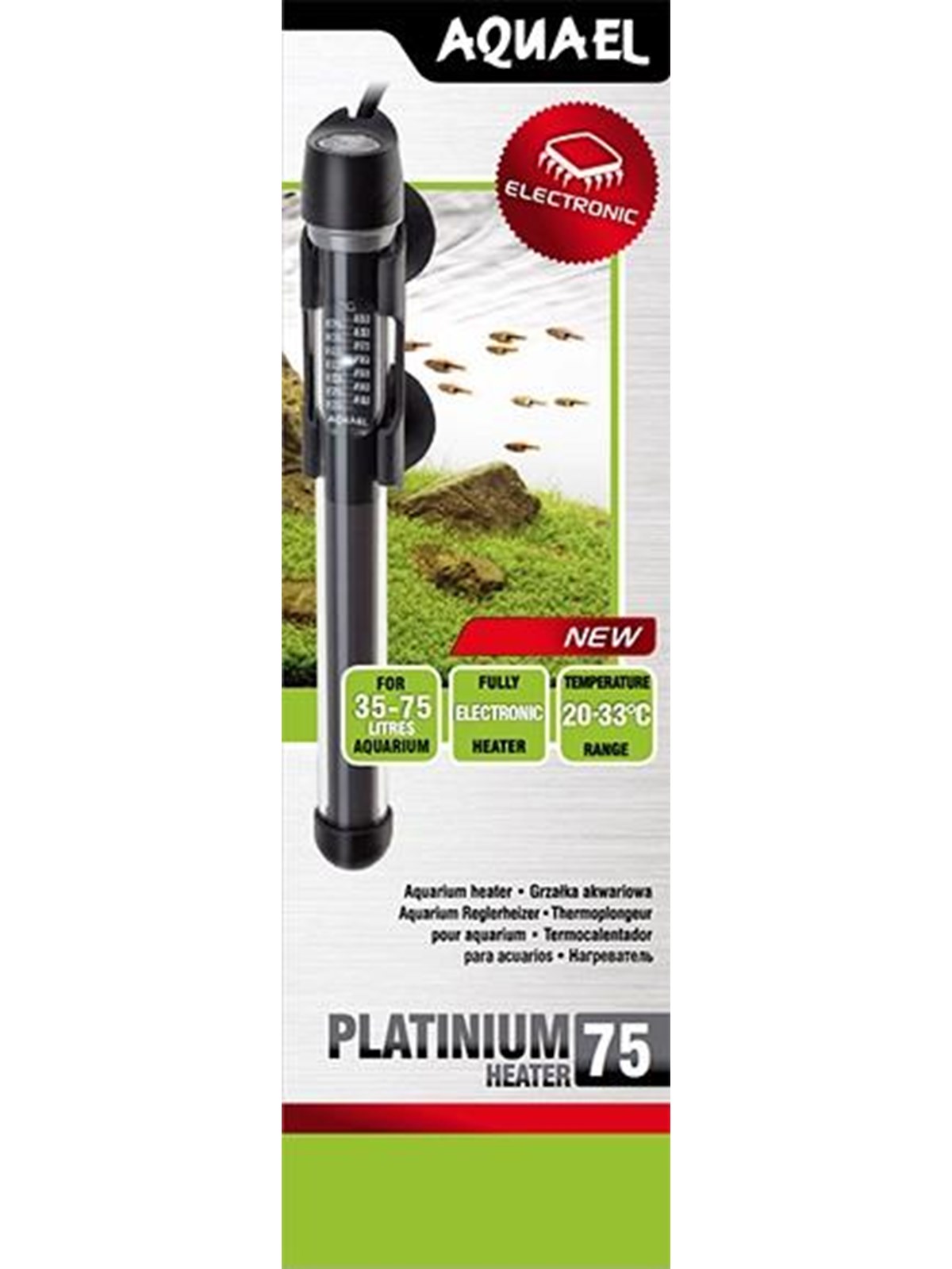 Aquael Platinium Aquarium Heater 75w - Fische - 975082