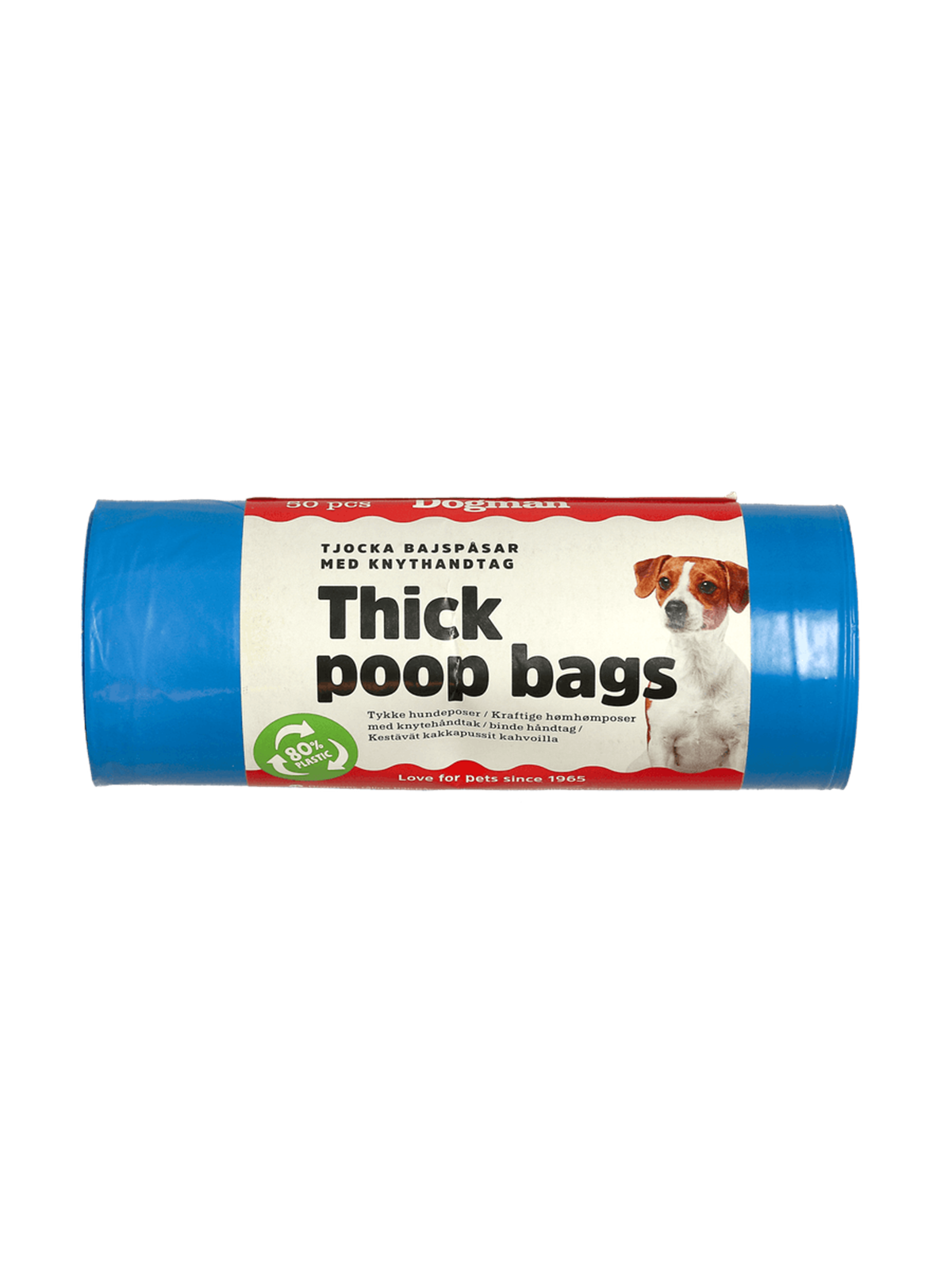 Dogman Dicke Kotbeutel Mit Bindehenkeln Blau (50er-pack) - Hunde - 738833