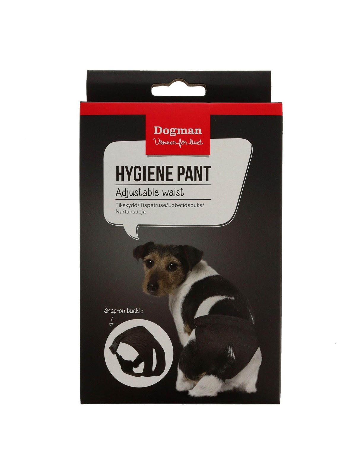 Dogman Adjustable Female Dog Diaper L 45-58cm - Hunde - 792300