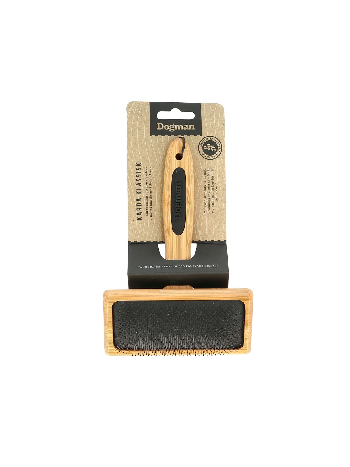 Dogman Bambus Klassische Zupfbürste Mittel 15.5x11.5cm - Hunde - 688004
