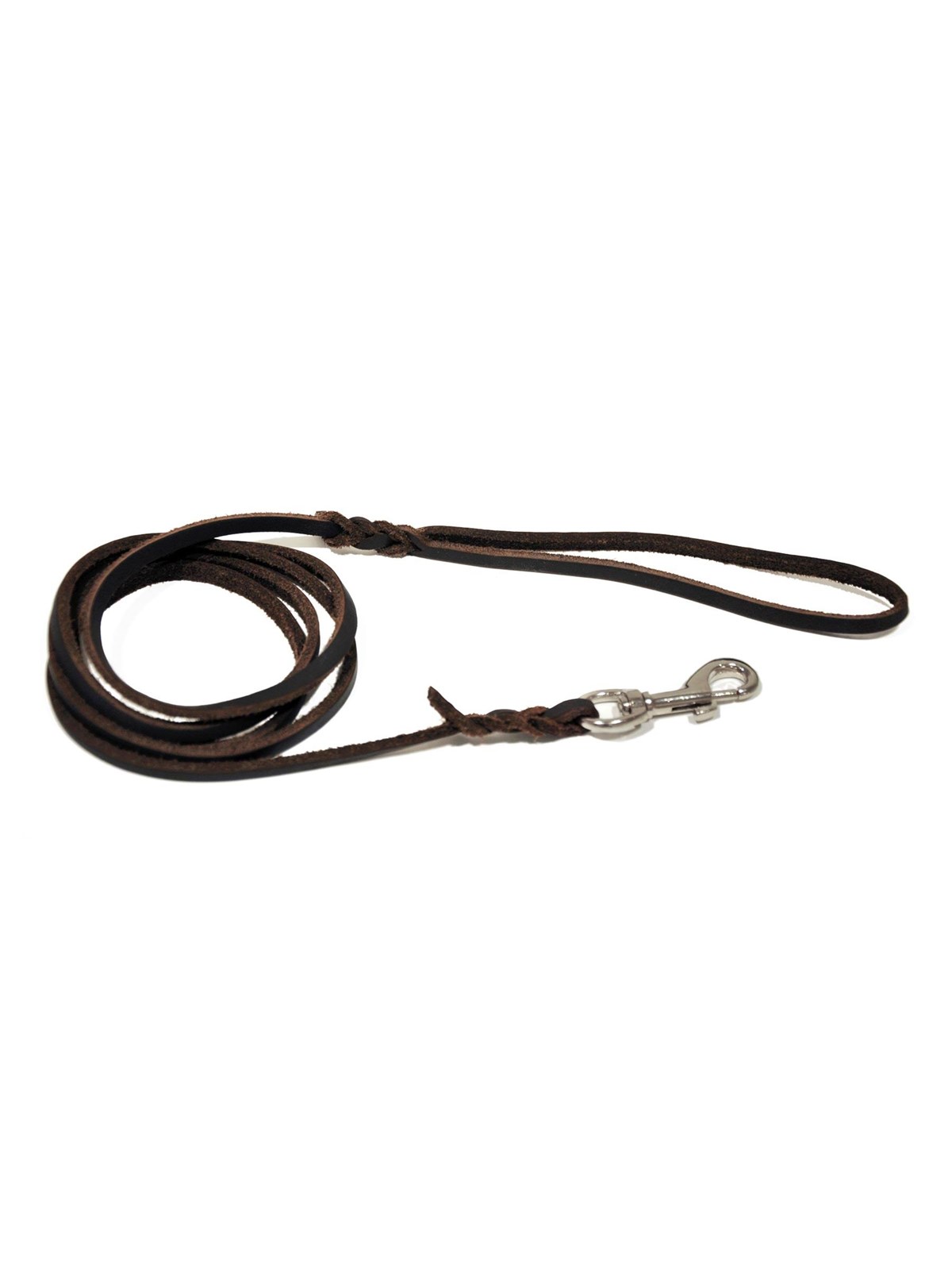 Dogman Leather Leash Lina Brown L 18mm x 180cm - Hunde - 220317