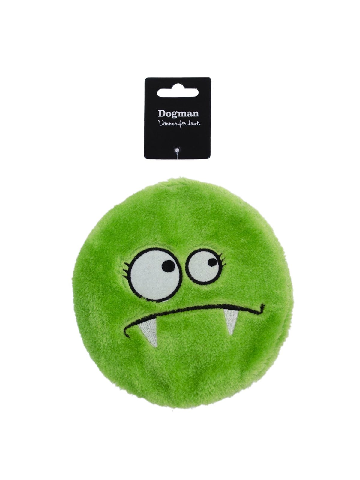 Dogman Hundespielzeug Flaches Grünes Monster Mit Quietscher 17cm - 325000
