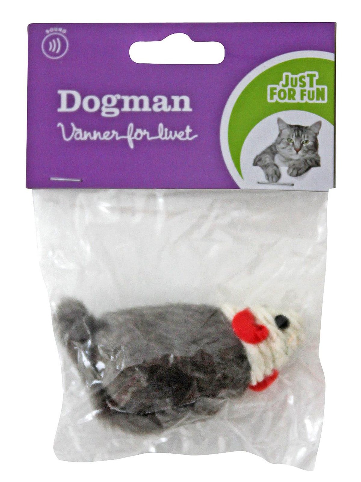 Dogman Toy Mouse with sisal nose