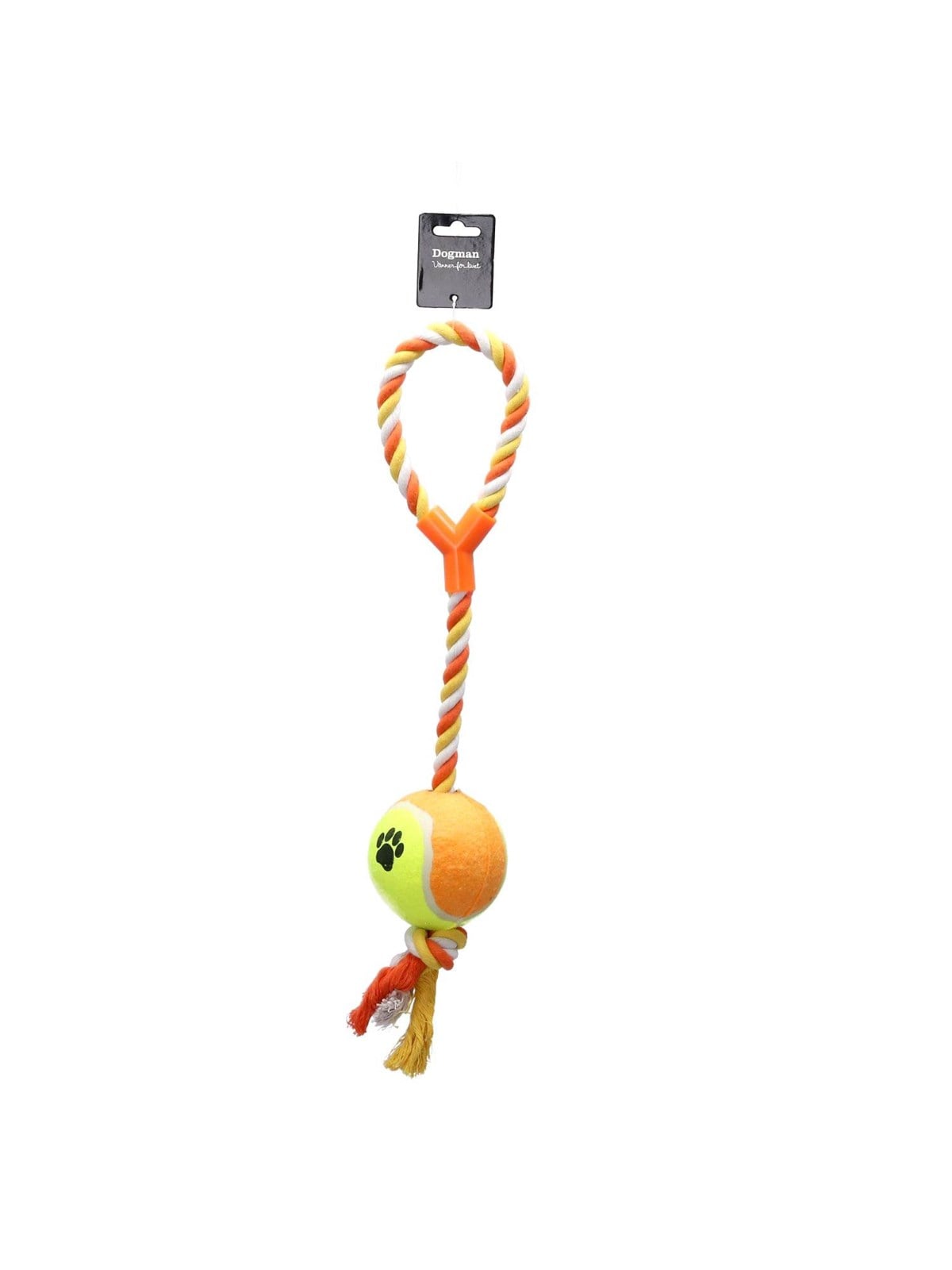 Dogman Toy Rope With XL Tennis Ball 9cm 53cm - Hunde - 333360
