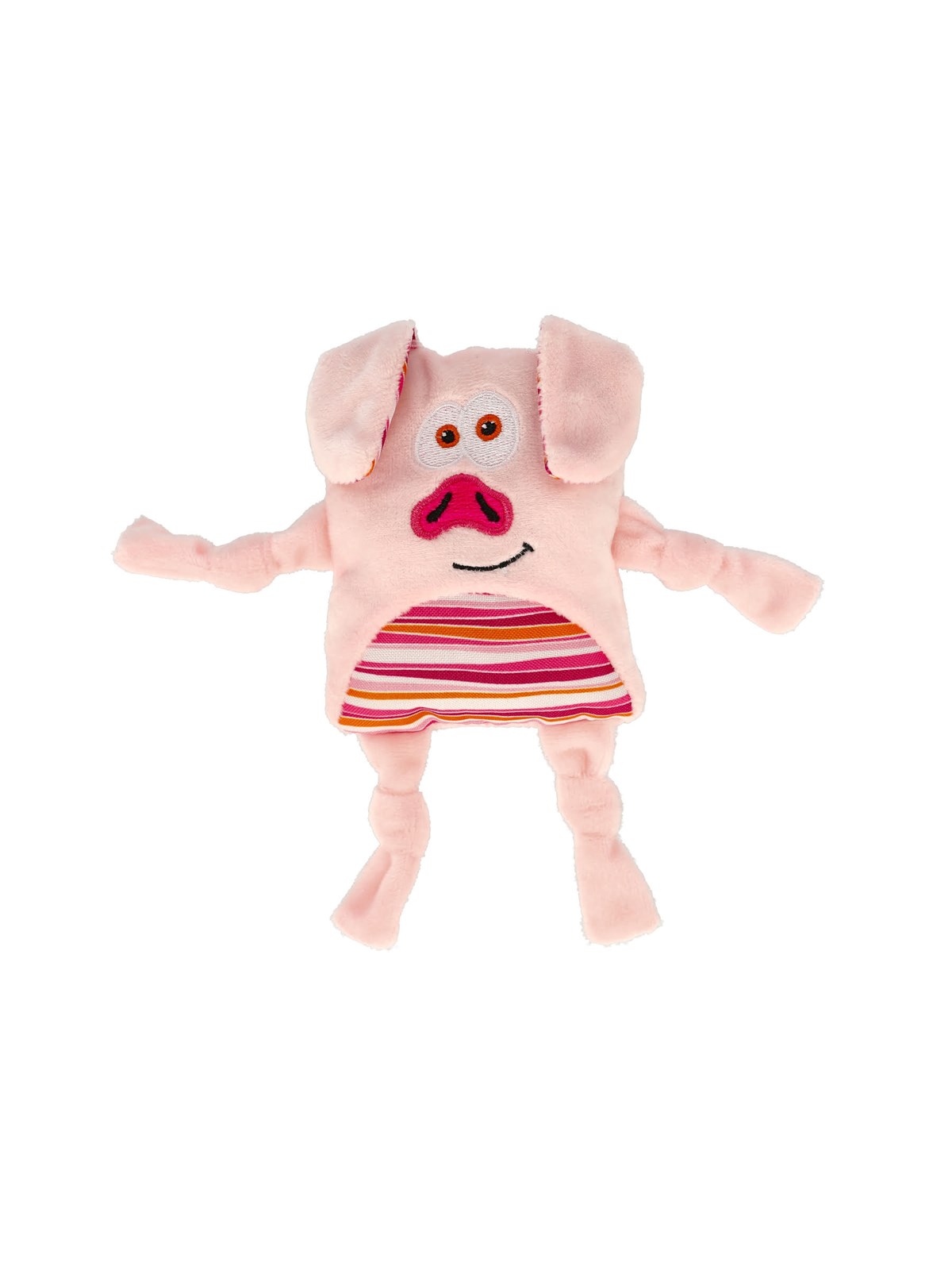 Dogman Rosa Pigge Plutt Quietsch Plüsch Hundespielzeug 20cm