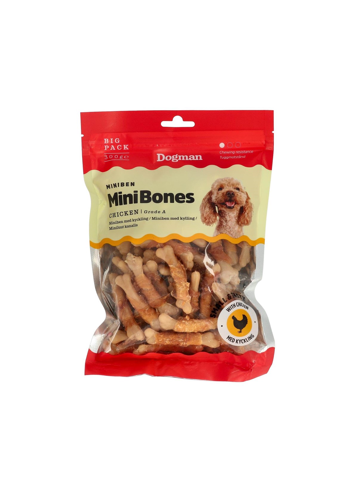 Dogman Mini Bones With Chicken 300g - Hunde - 310340