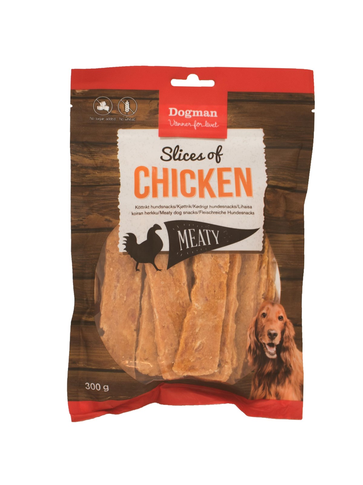 Dogman Meaty Chicken Slices Grain-free Dog Treats 300g - Hunde - 479336