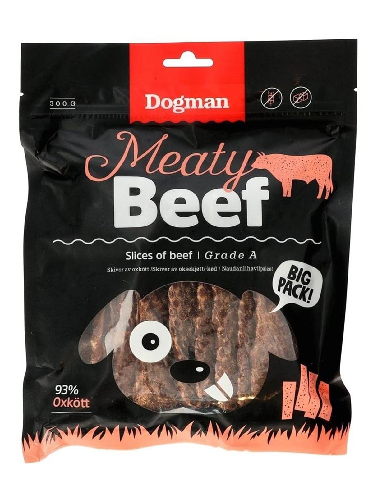 Dogman Meaty Rinderscheiben Getreidefreie Hundesnacks 300g - 479338