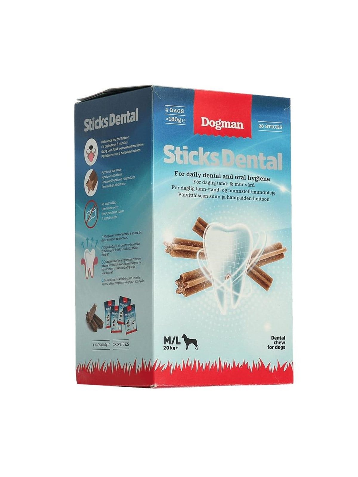 Dogman Sticks Dental Box M/l (28-pack) - Hunde - 479172