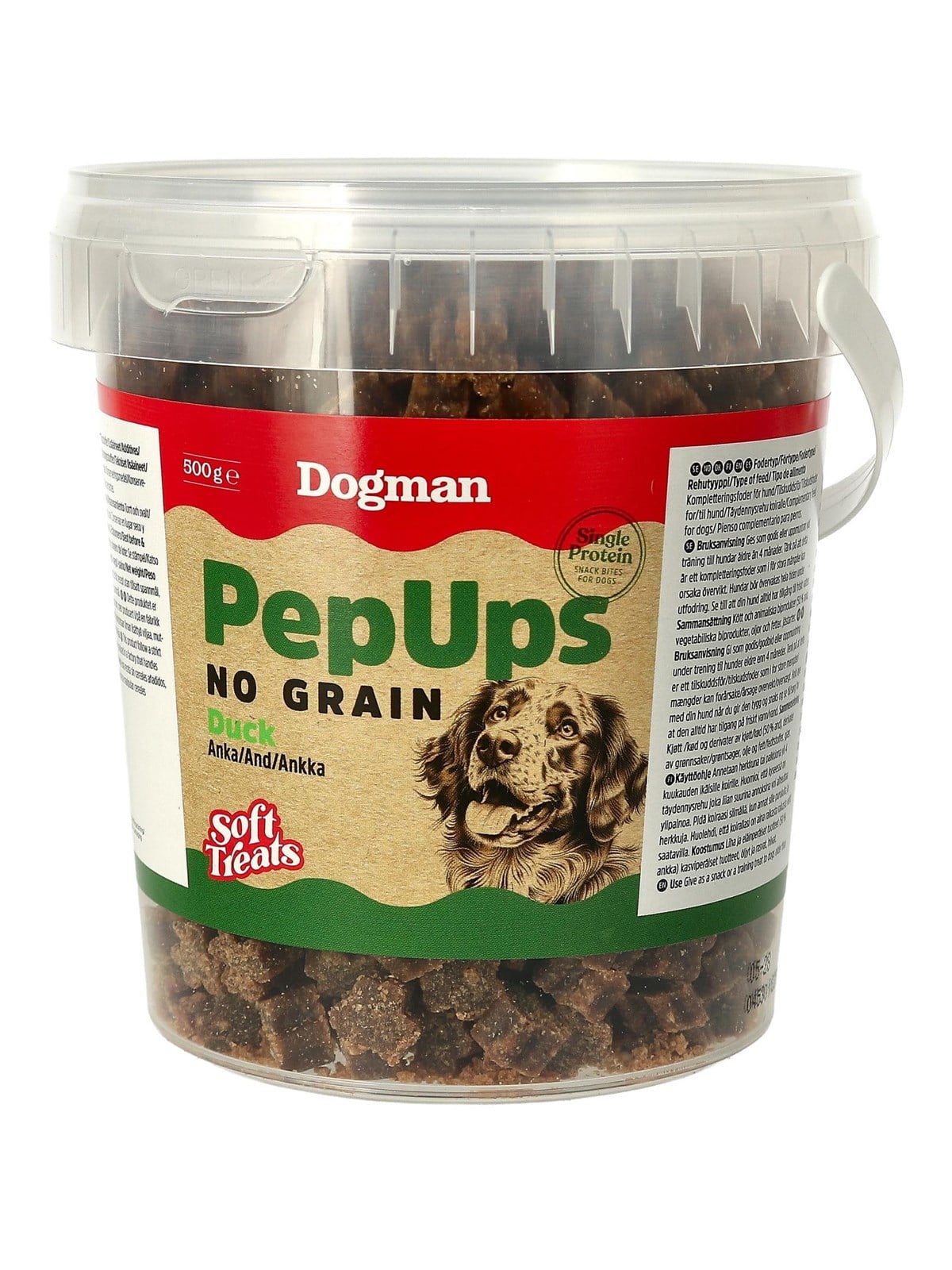 Dogman Pep Ups No Grain Ente Hundesnacks 500g - 472537