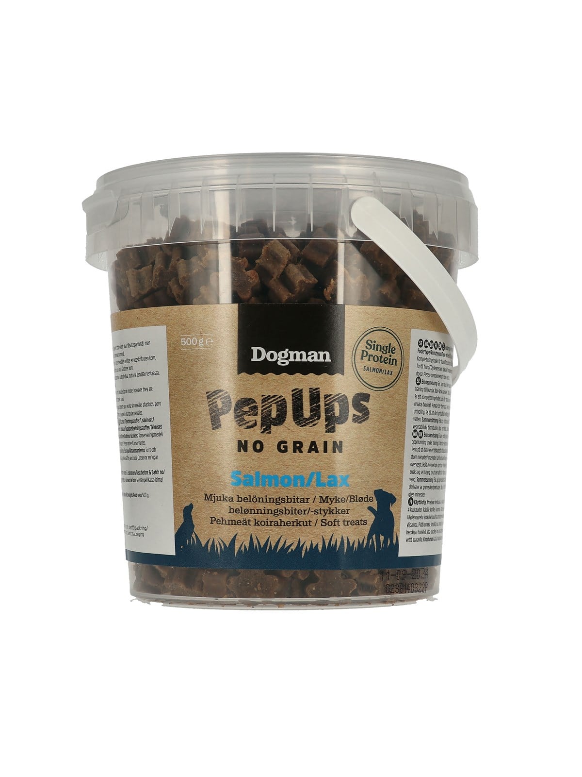 Dogman Pepups No Grain Lachs Hundeleckerlis 500g - 472536