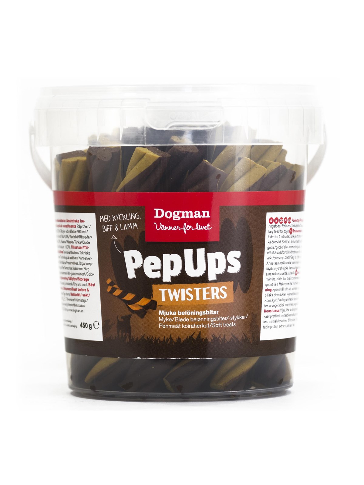 Dogman PepUps twisters 3 flavor