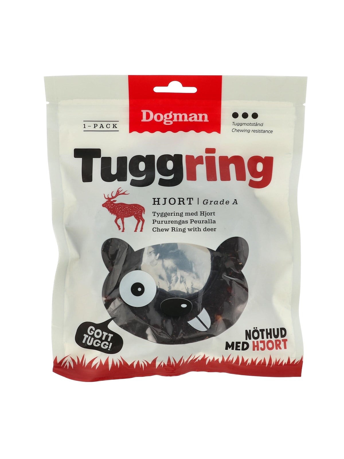Dogman Hundeleckerlis Kauring Gepresst Hirsch 160g Image