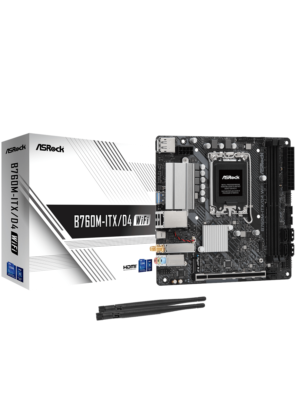 Asrock B760m-itx/d4 Wifi Mainboard - Intel B760 - Intel Lga1700 Socket - Ddr4 Ram - Mini-itx - 90-mxbky0-a0cayz