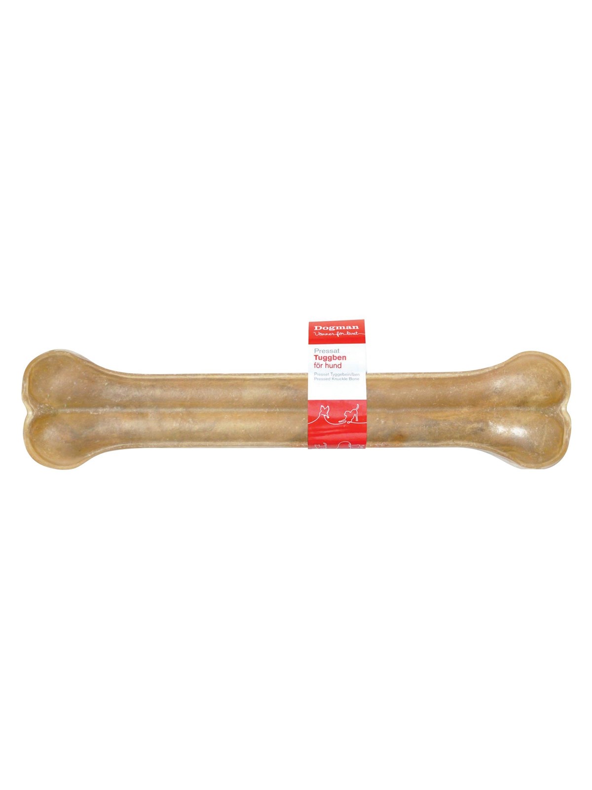 Dogman Natürlicher Gepresster Rohhaut Kauknochen 26cm - Hunde - 315798