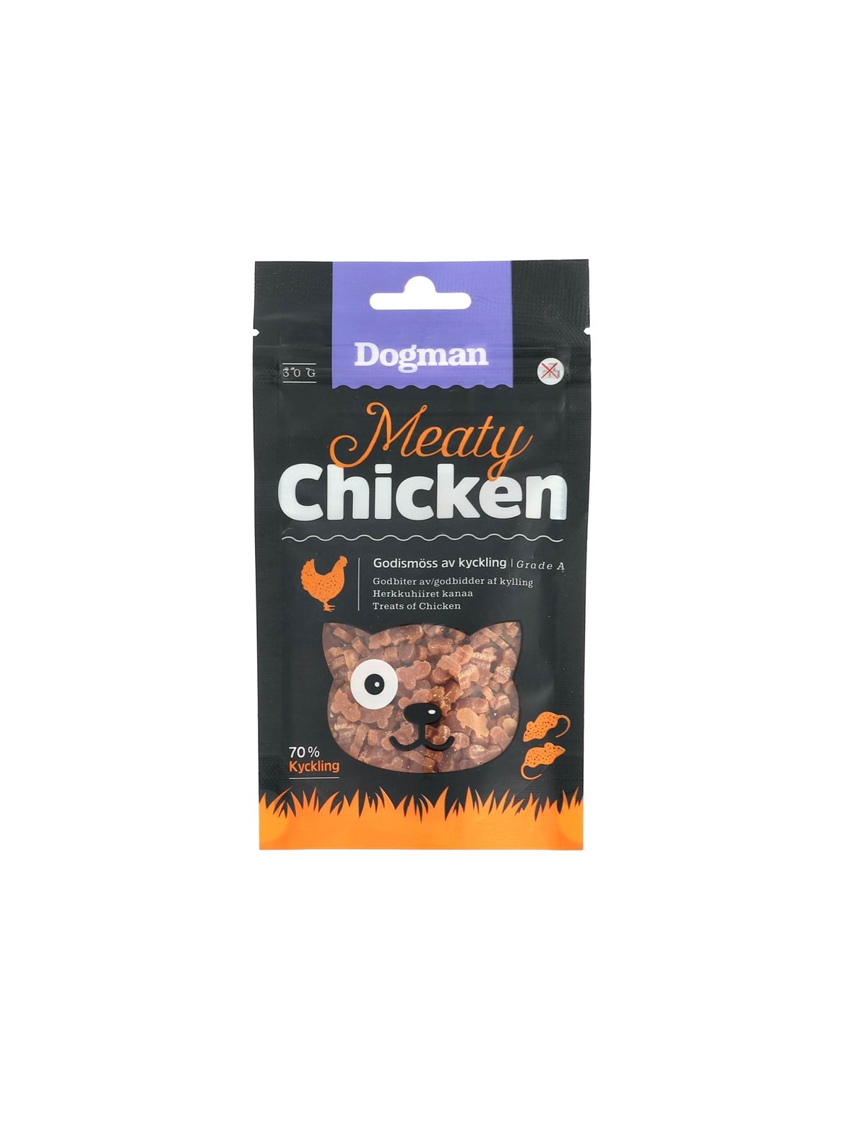 Dogman Meaty Hühnchen-Snacks für Katzen 30g