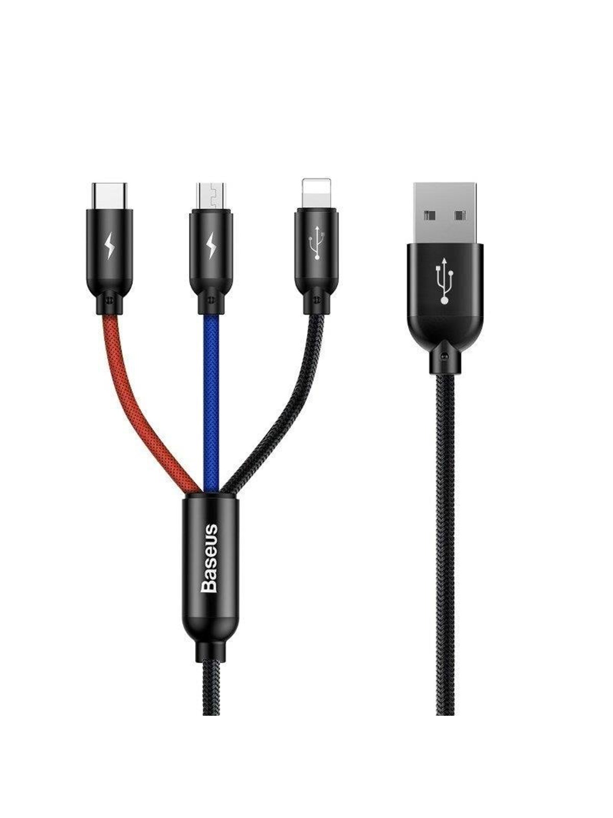Baseus Rapid Usb Cable 3in1 Type C / Lightning / M - Usb Kabel - Camlt-bsy01