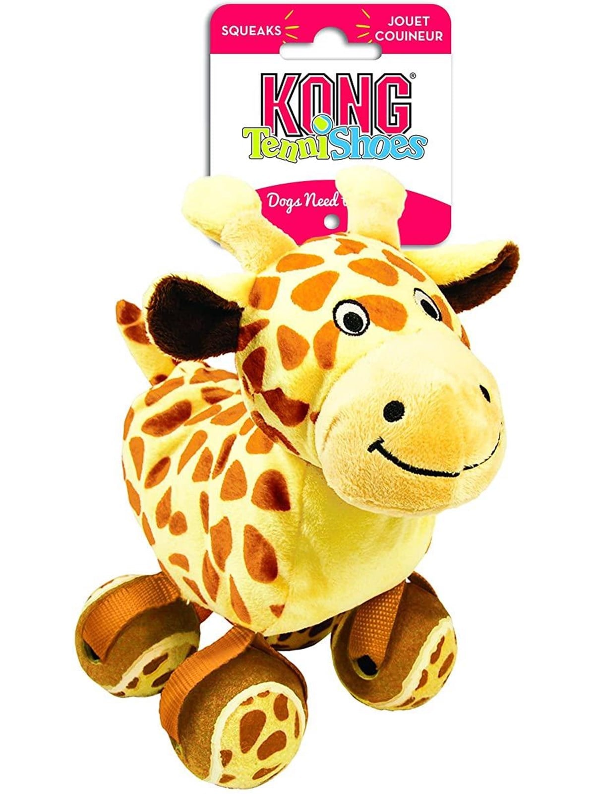 Kong Toy Tennishoes Giraffe - Hunde - 340563