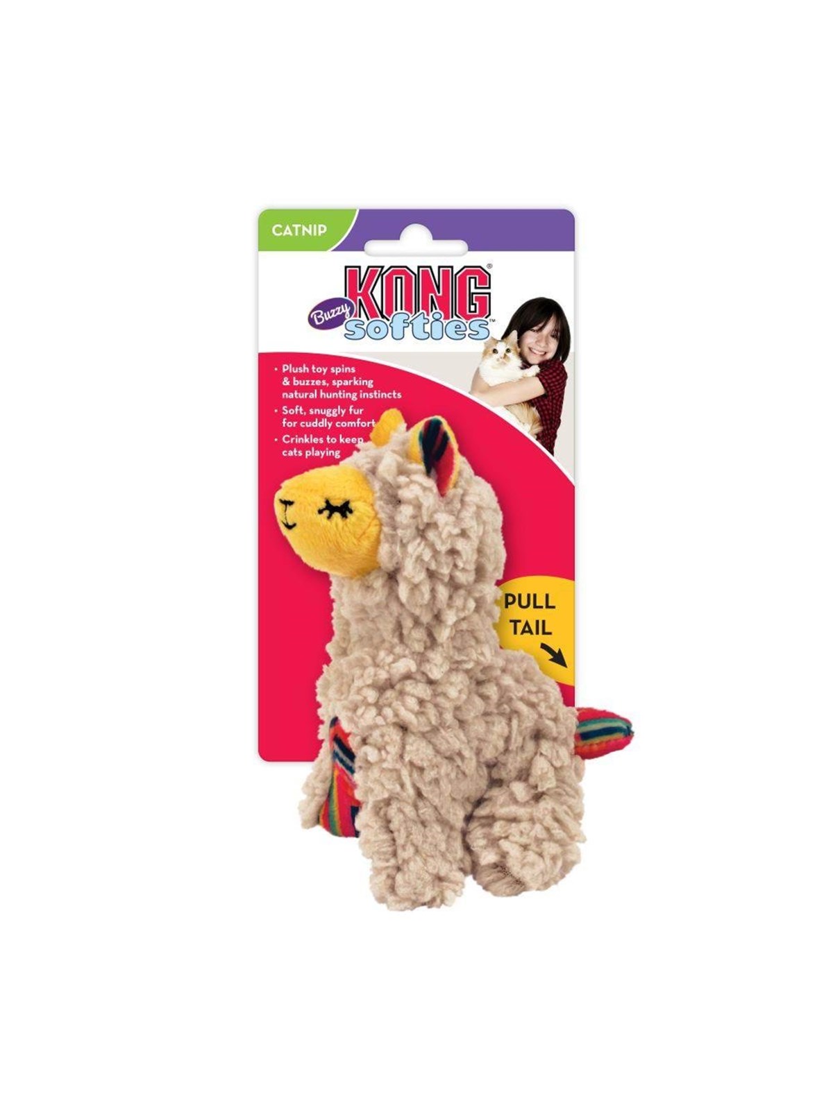 Kong Toy Softies Buzzy Llama - Katzen - 340659