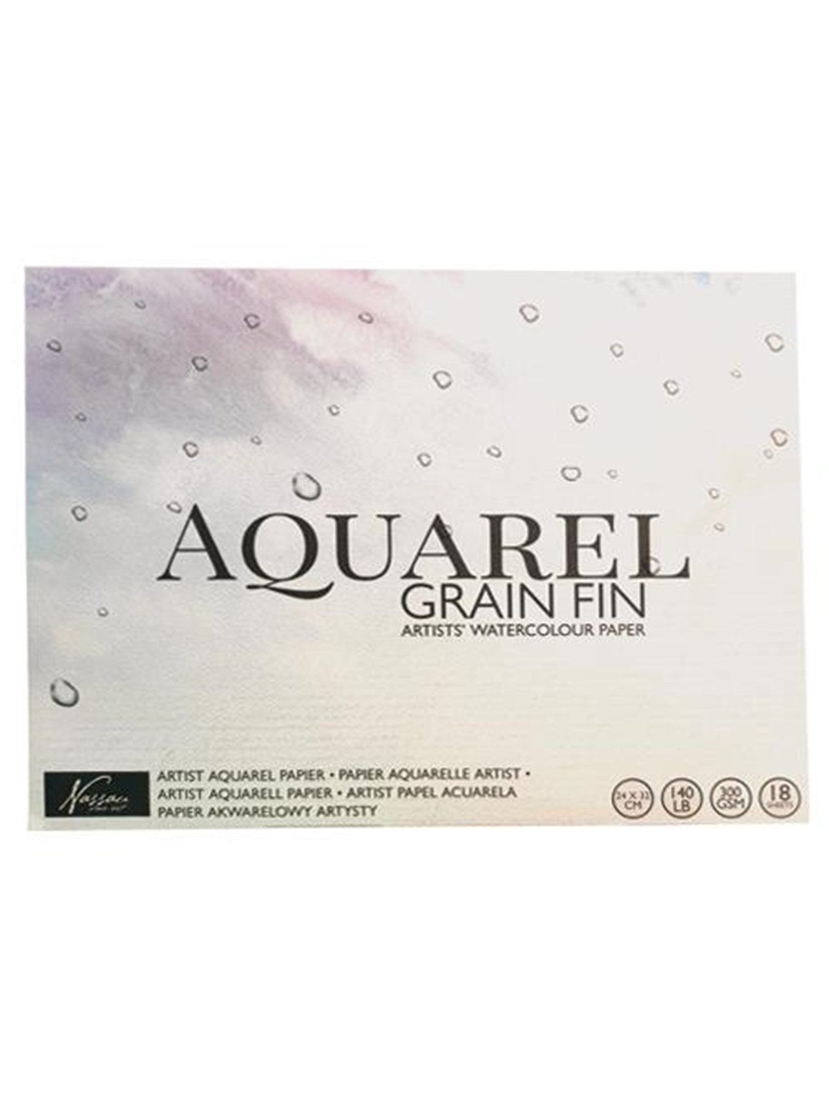 Nassau Watercolor Pad 24*32cm. 18 Sheets. 300g. - Kunst Handwerk Ausstattung - Ar0328/ge