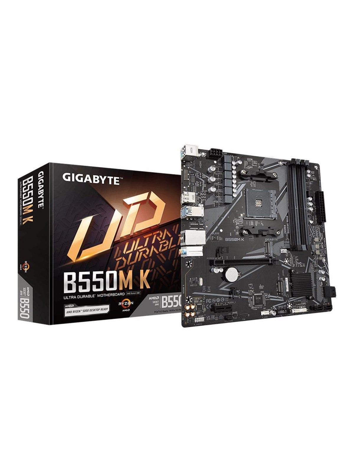 Gigabyte B550m K Mainboard - Amd B550 - Amd Am4 Socket - Ddr4 Ram - Micro-atx