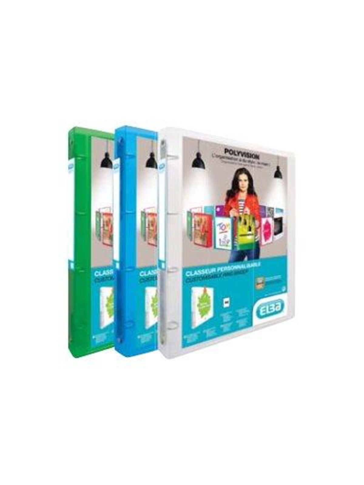 Oxford Elba Polyvision - Presentation Ring Binder - For A4 - Capacity: 100 Sheets - Transparent White - Briefordner Und Ringmappen - 100202276