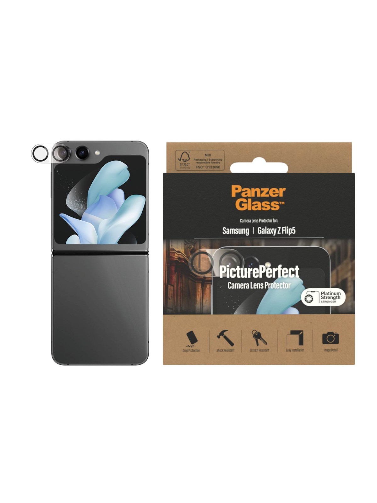 Panzerglass Pictureperfect Camera Lens Protector Samsung Galaxy Z Flip 5 - Handys Schutzfolie - Panzer0449