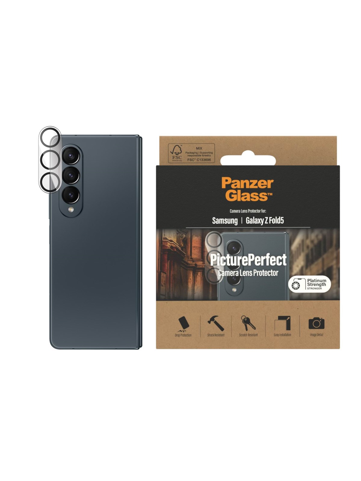 Panzerglass Pictureperfect Camera Lens Protector Samsung Galaxy Z Fold 5 - Handys Schutzfolie - Panzer0450
