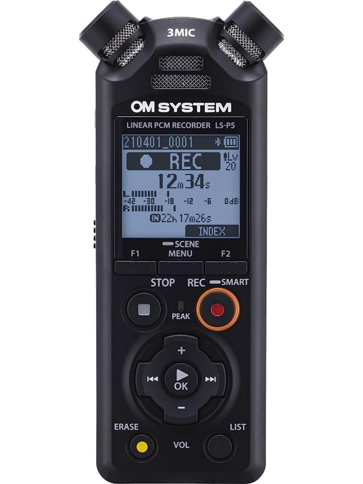Olympus OM System Ls-p5 Kit - Voice Recorder - Mp3 Spieler 16 GB - Mp3 Player Zubehoer - V409180bg010