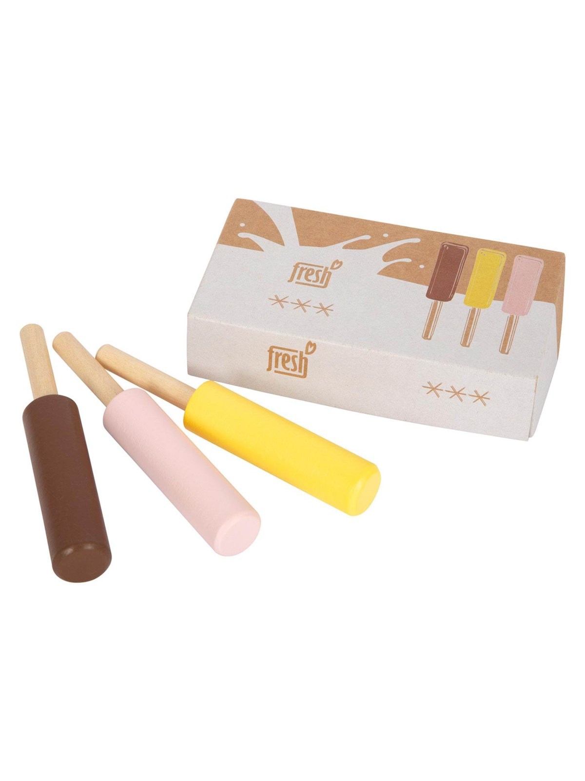 Small Foot Wooden Play Food Ice Cream 3 Pcs - Holzspielzeug - 12351