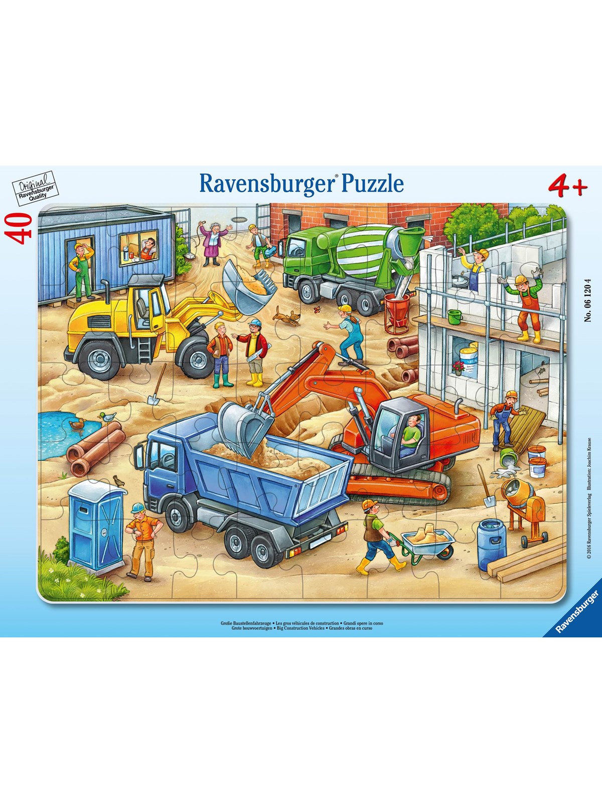 Ravensburger Big Construction Vehicles 30-48p - Spielzeug - 10106120