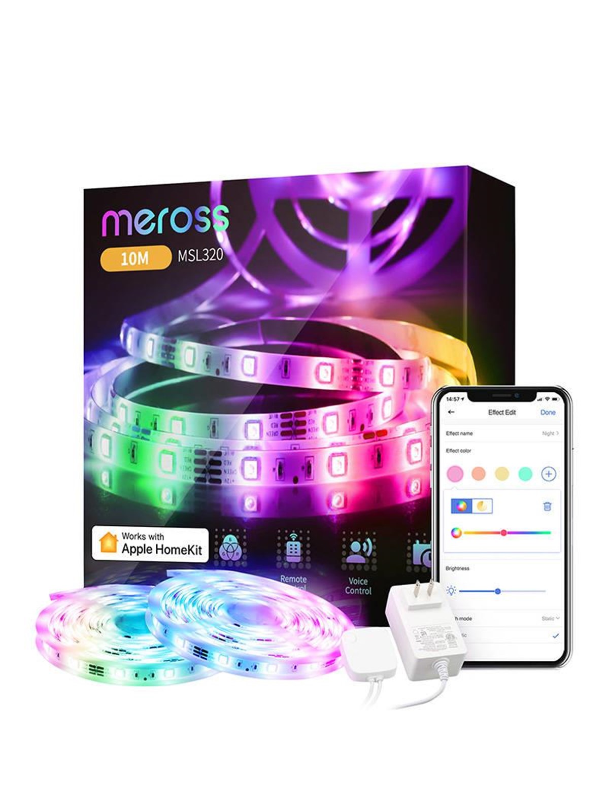 Meross Msl320 - Smart Wi-fi Light Strip - Smart Home - Msl320hk(EU)-10m