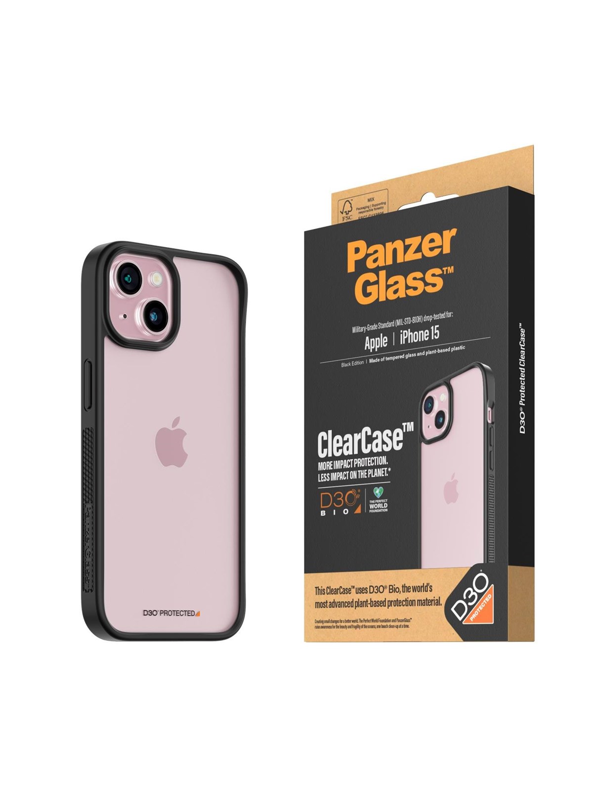 Panzerglass Clearcase With D3o Iphone 15 - Handys Cover Cases - Panzer1176
