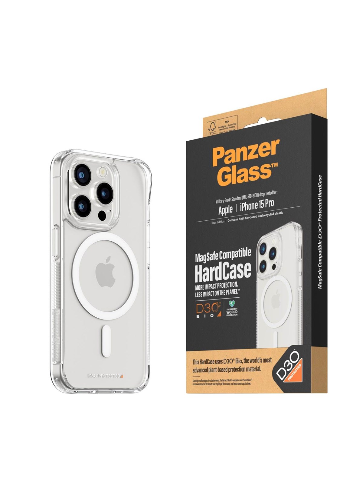 Panzerglass Hardcase Magsafe Compatible With D3o Iphone 15 Pro - Handys Cover Cases - Panzer1181