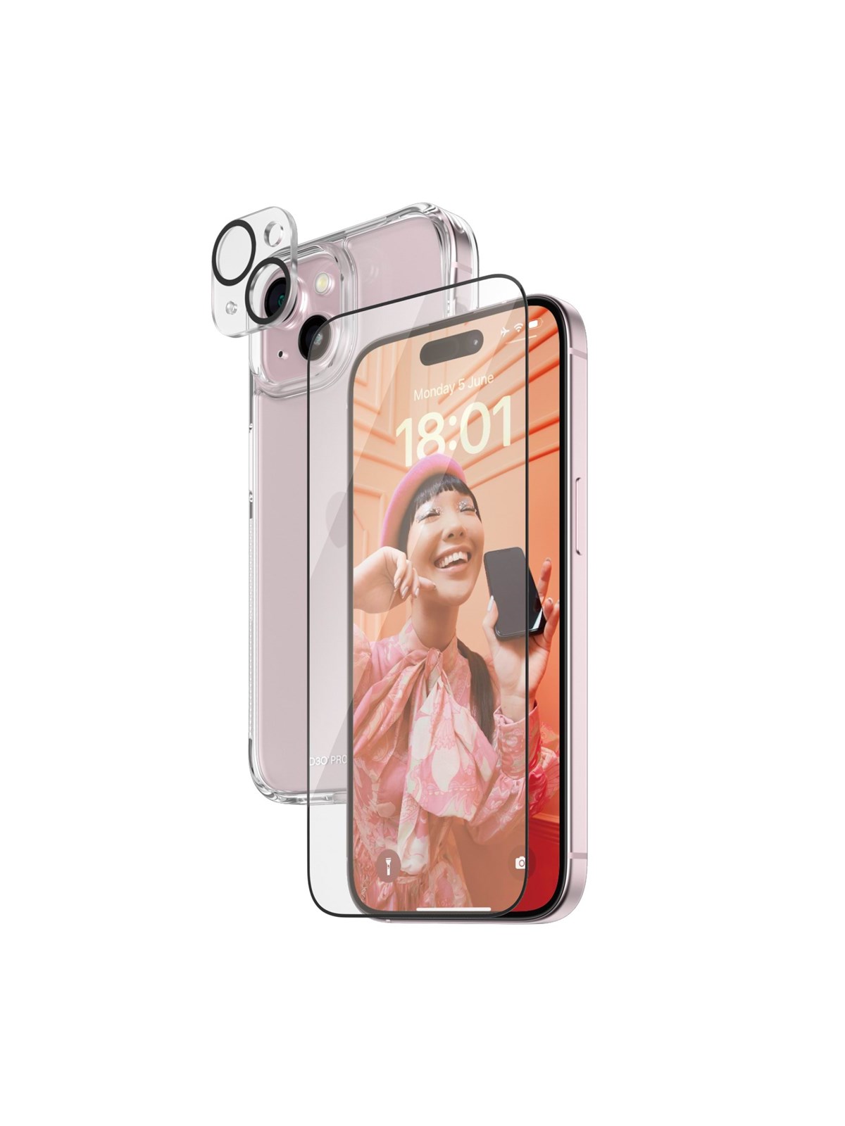 Panzerglass 3-in-1 Pack Iphone 15 - Handys Schutzfolie - Panzerb1172+2809