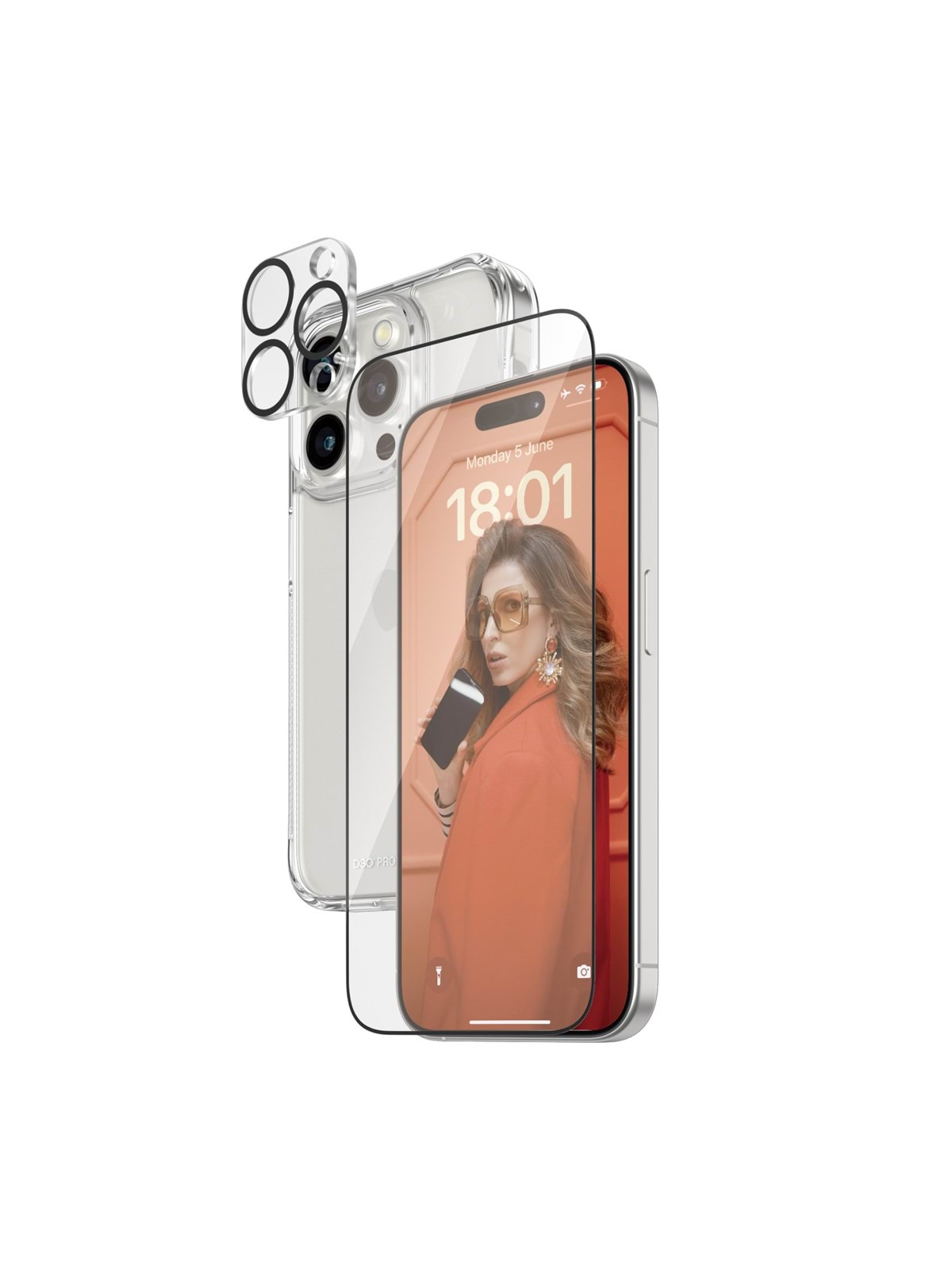 Panzerglass 3-in-1 Pack Iphone 15 Pro - Handys Schutzfolie - Panzerb1173+2810
