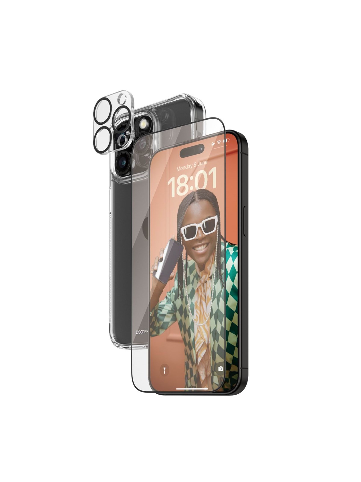 Panzerglass 3-in-1 Pack Iphone 15 Pro Max - Handys Schutzfolie - Panzerb1175+2812