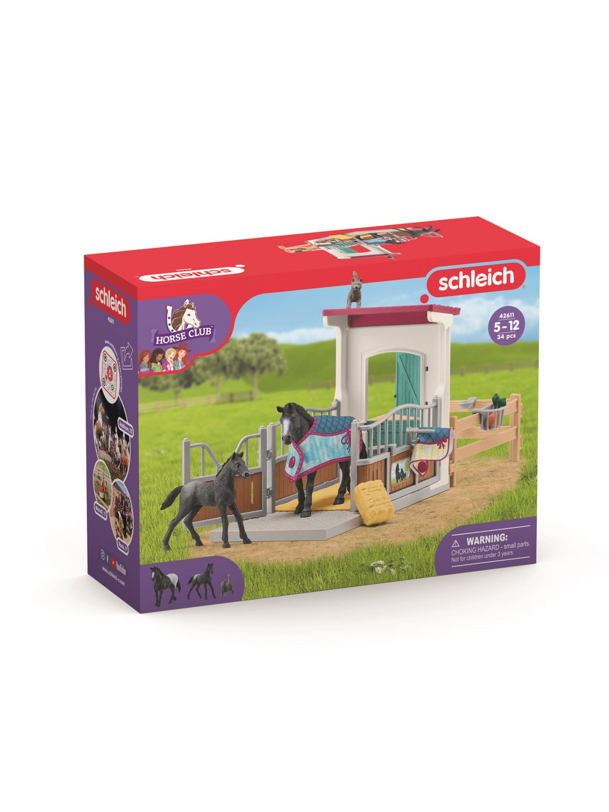 Schleich Horse Box With Mare And Foal - 42611