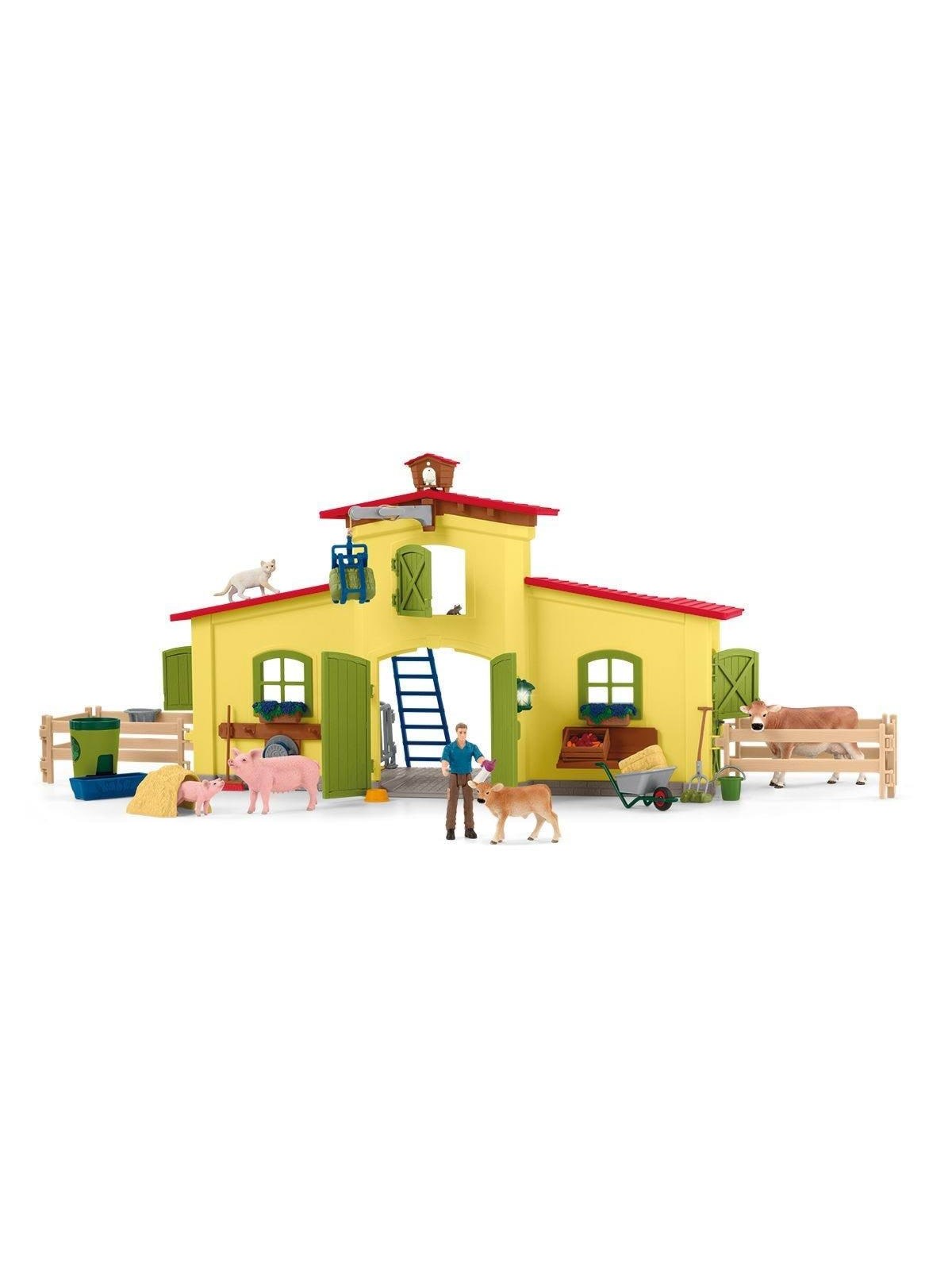Schleich Große Farm Mit Tieren Und Zubehör - 42605