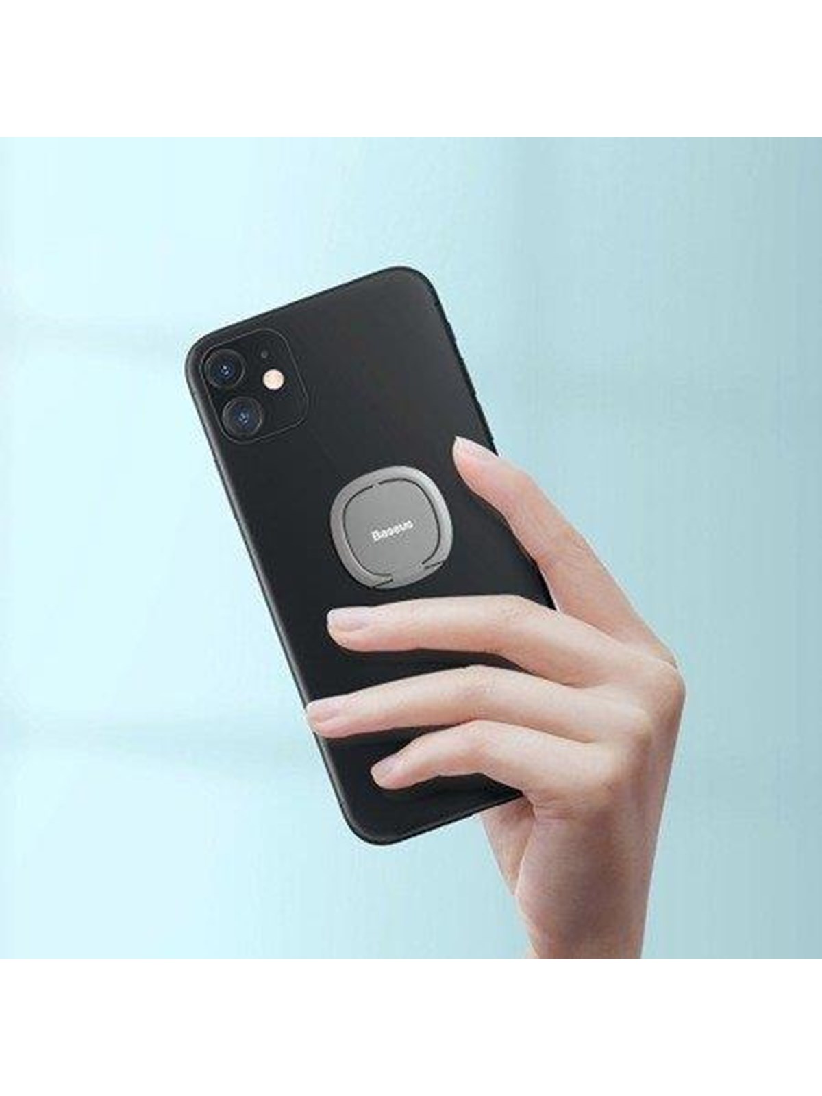 Baseus Invisible Ring Holder For Smartphones (Silver) - Handys Anderes Zubehoer - Suyb-0s