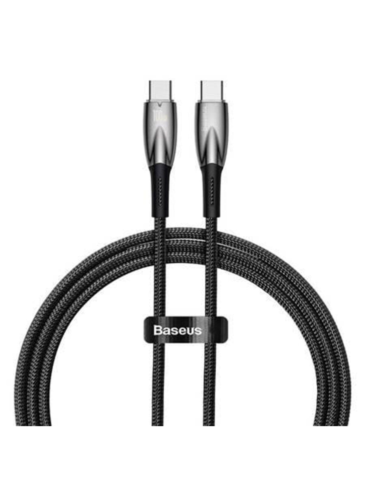 Baseus Usb-c Cable For Usb-c Glimmer Series 100w 1m (Black) - Usb Kabel - Cadh000701