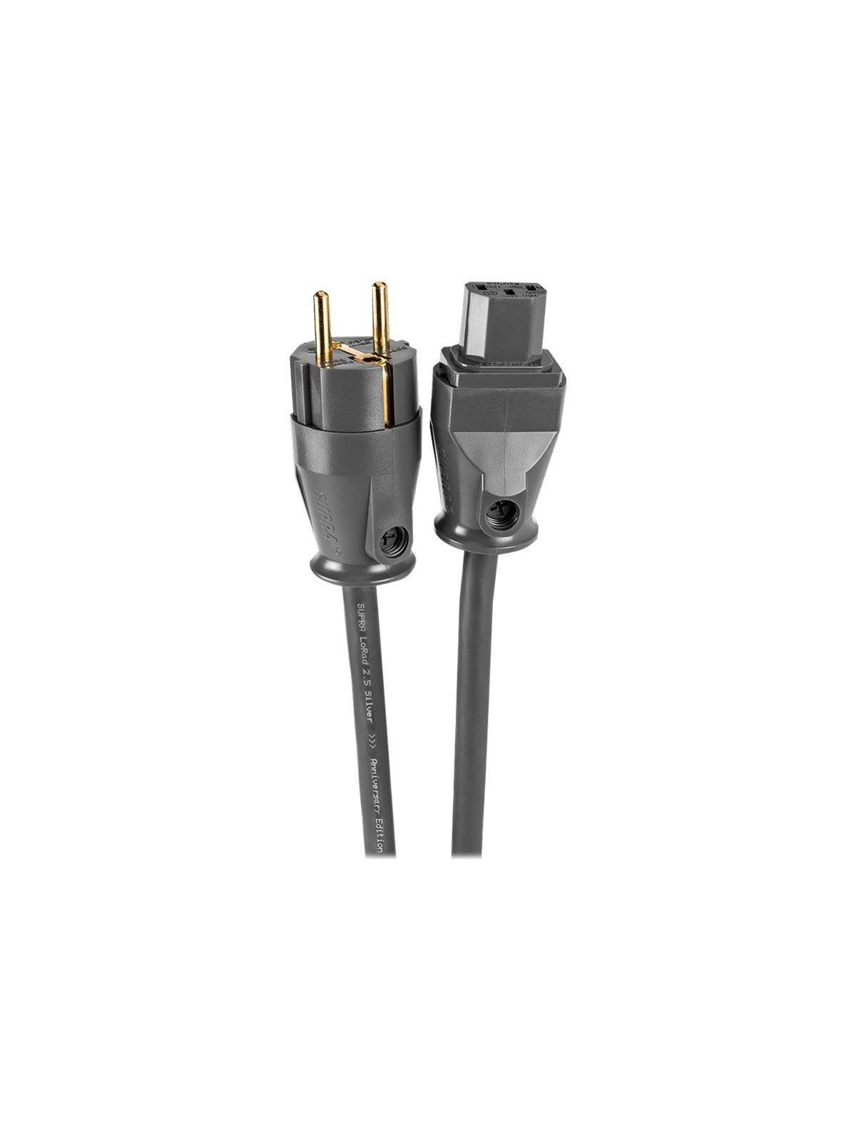 Supra Lorad 2.5 Spc Cs-eu Silver-plated Shielded Power Cable 2 m - Stromkabel Intern - 3004100701