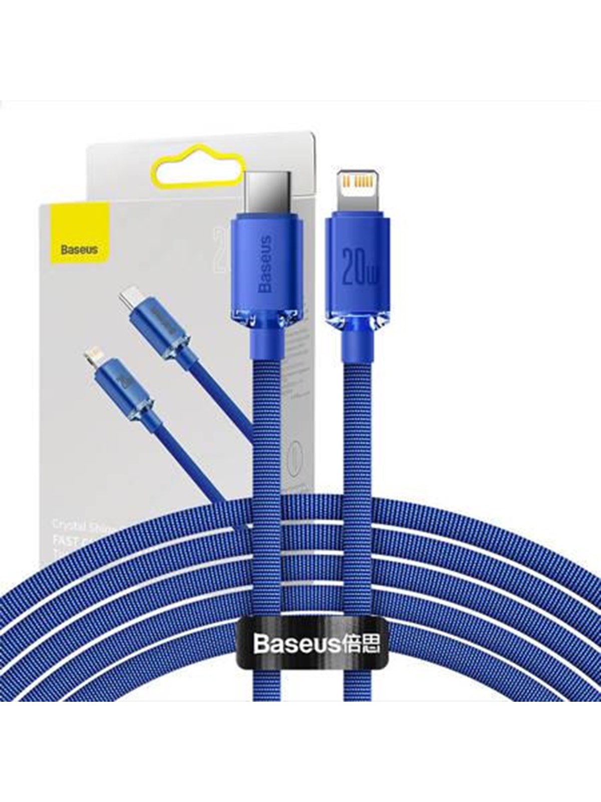 Baseus Crystal Shine Cable Usb-c to Lightning 20w PD 2m (Blue) - Usb Kabel - Cajy000303