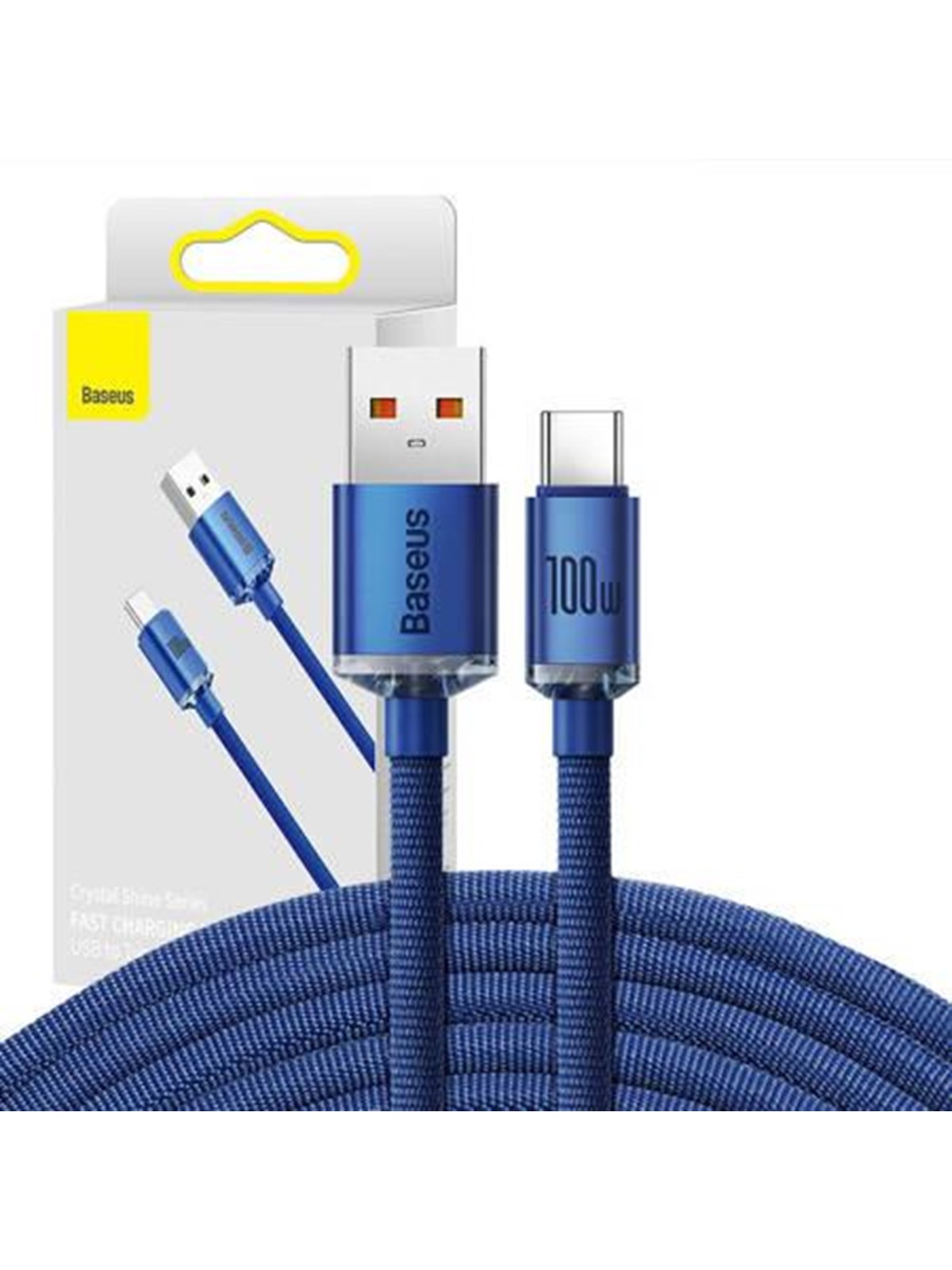 Baseus Crystal Shine Cable Usb to Usb-c 100w 2m (Blue) - Usb Kabel - Cajy000503