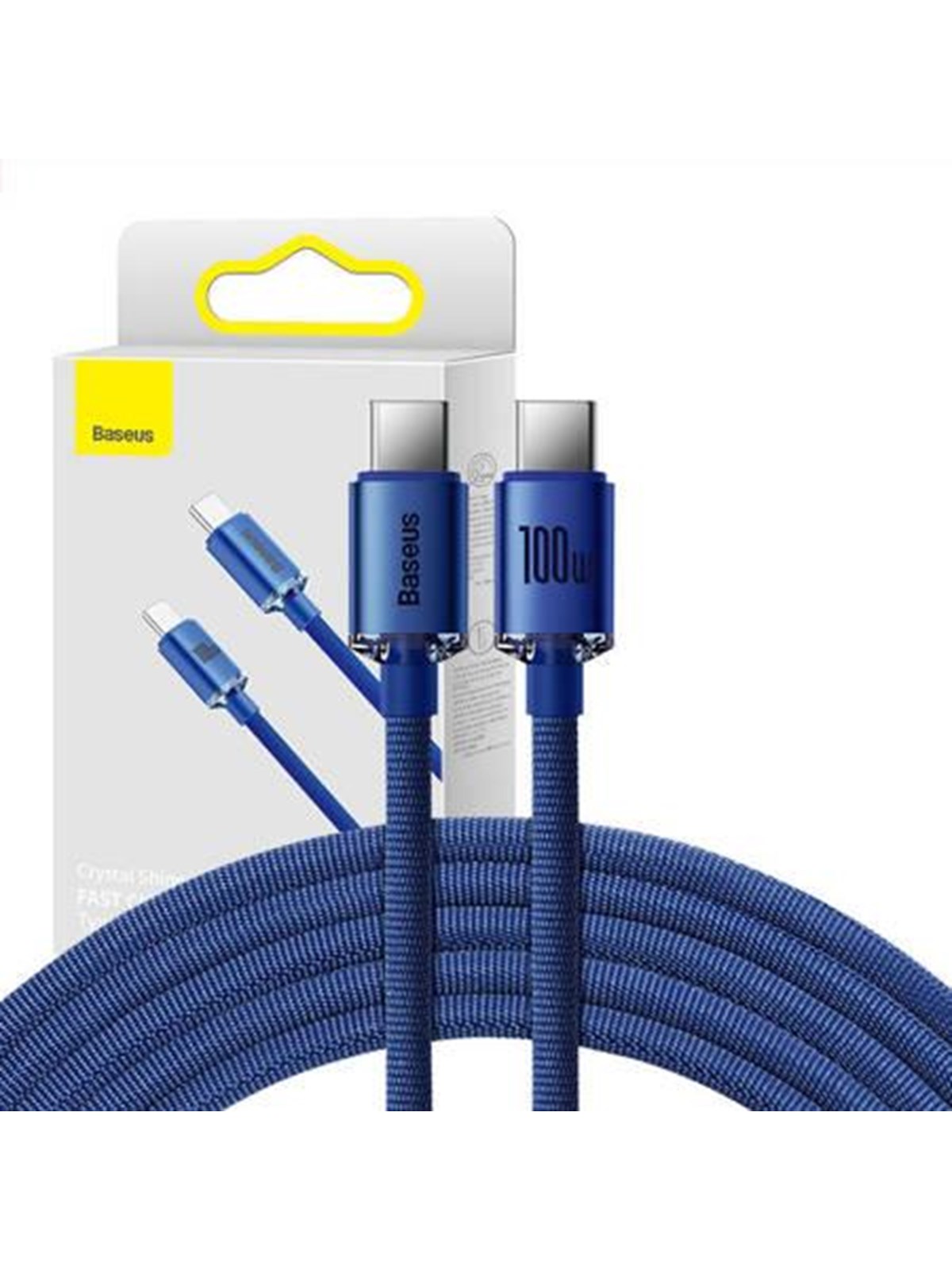 Baseus Crystal Shine Cable Usb-c to Usb-c 100w 2m (Blue) - Usb Kabel - Cajy000703
