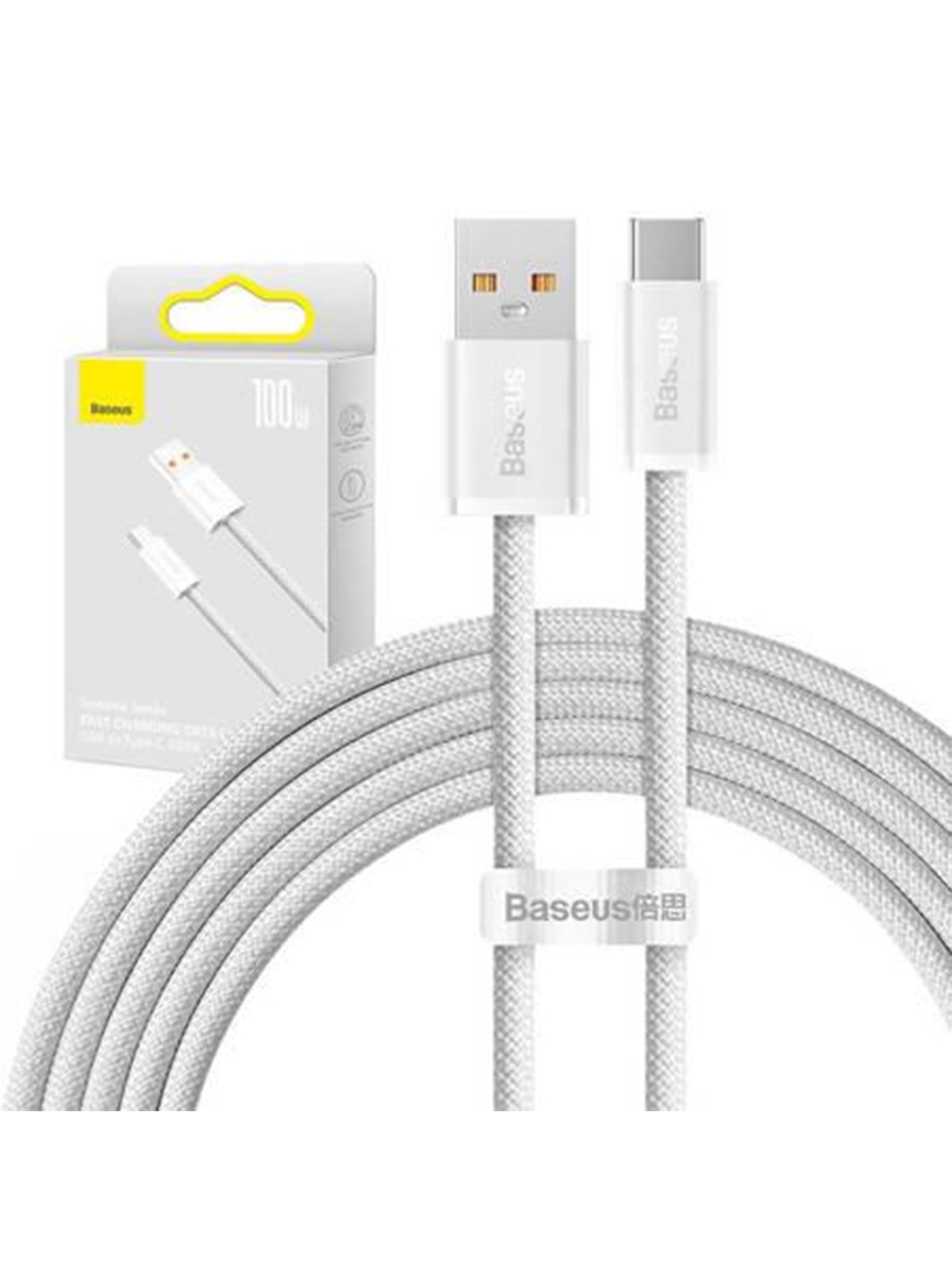 Baseus Cable Usb to Usb-c Dynamic Series 100w 2m (White) - Usb Kabel - Cald000702