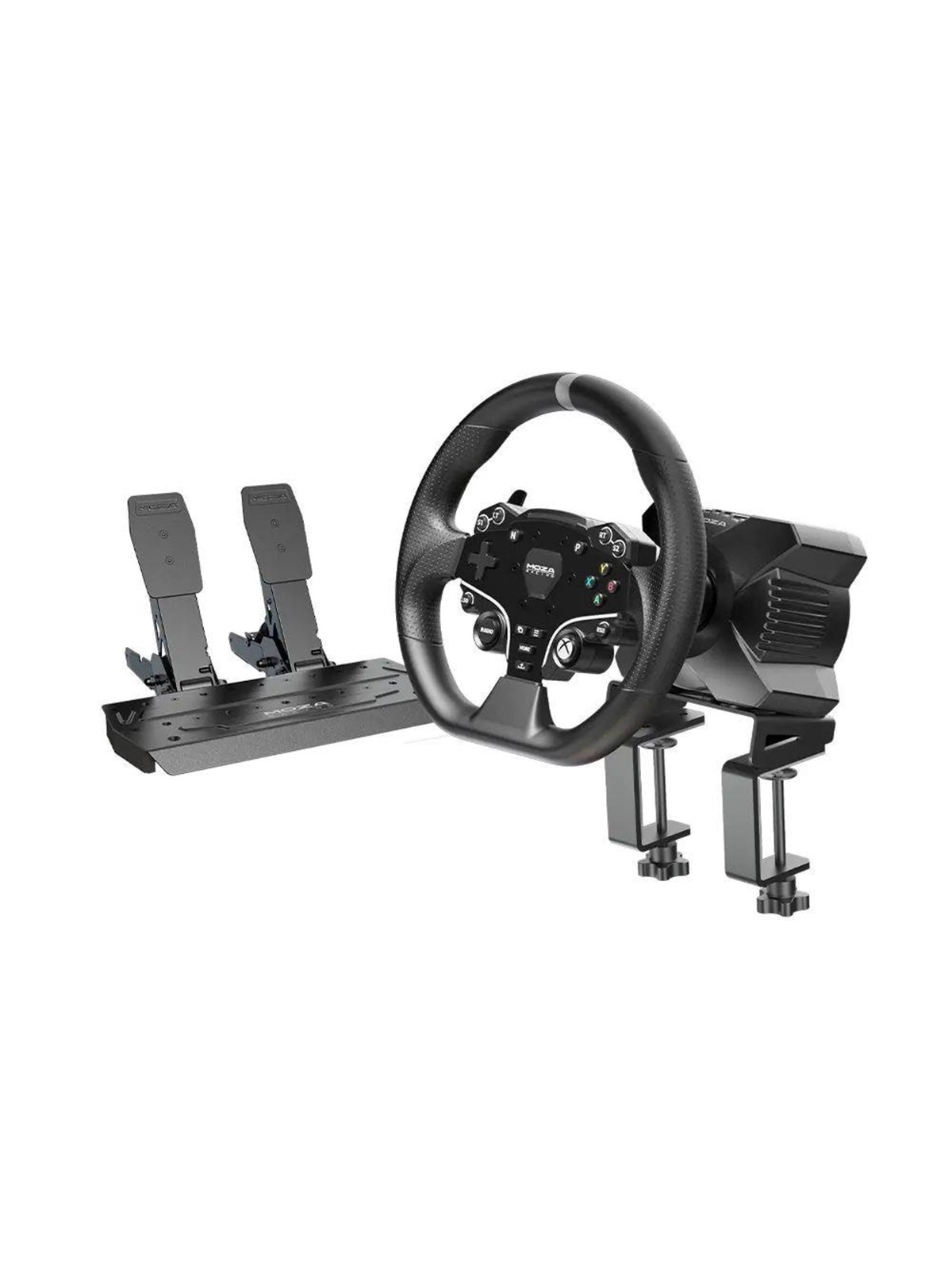 Moza Racing R3 Bundle (R3 Base + ES Wheel + Sr-p Lite Two Pedals + Table Clamp) - Wired Steering Wheel & Pedal Set - Microsoft Xbox One S - Gaming 