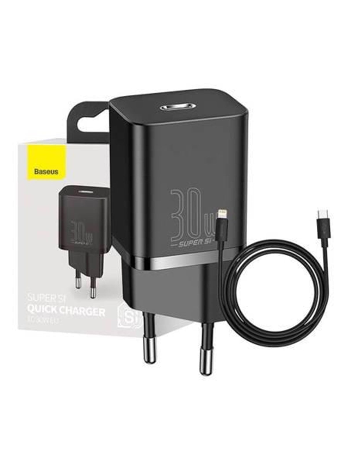 Baseus Super Si Quick Charger 1C 30w (Black) - Handys Adapter Und Ladegeraete - Ccsup-j01