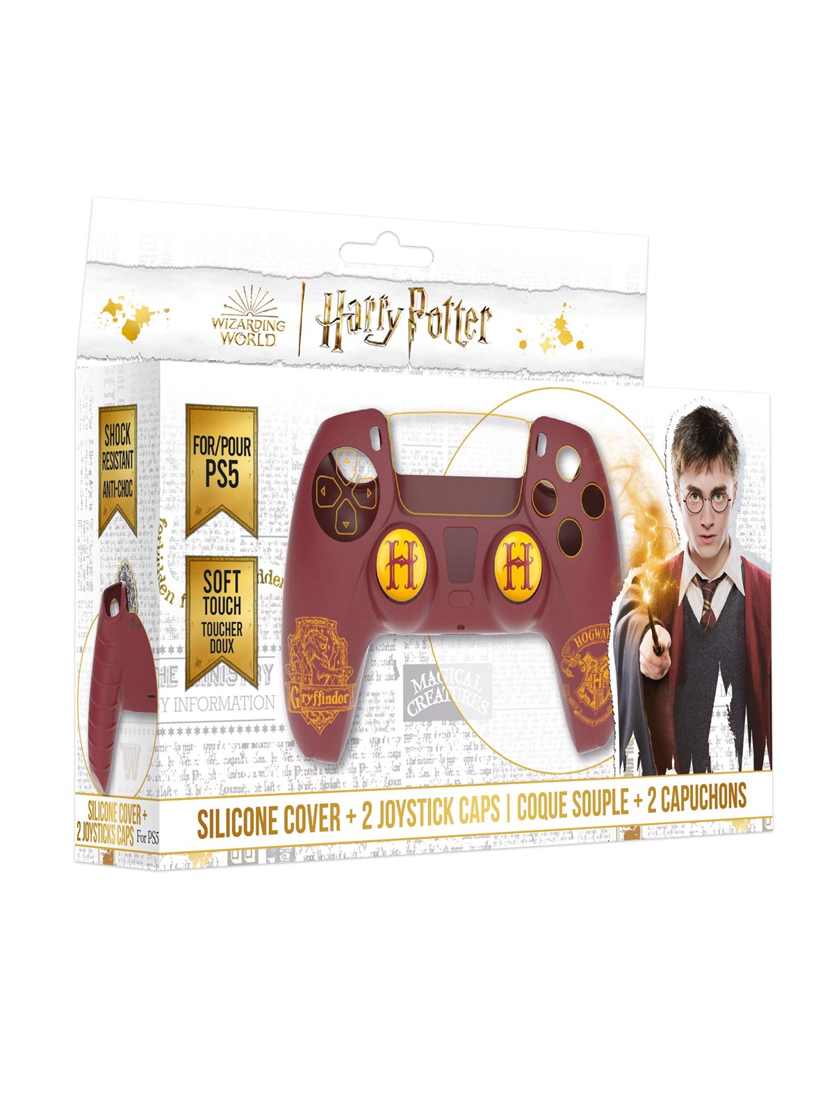 Trade Invaders Harry Potter-silicone Case + Grips For Ps5 Controller - Gryffindor - Red - Miscellaneous - Sony Playstation 5 - Gaming Zubehoer - 