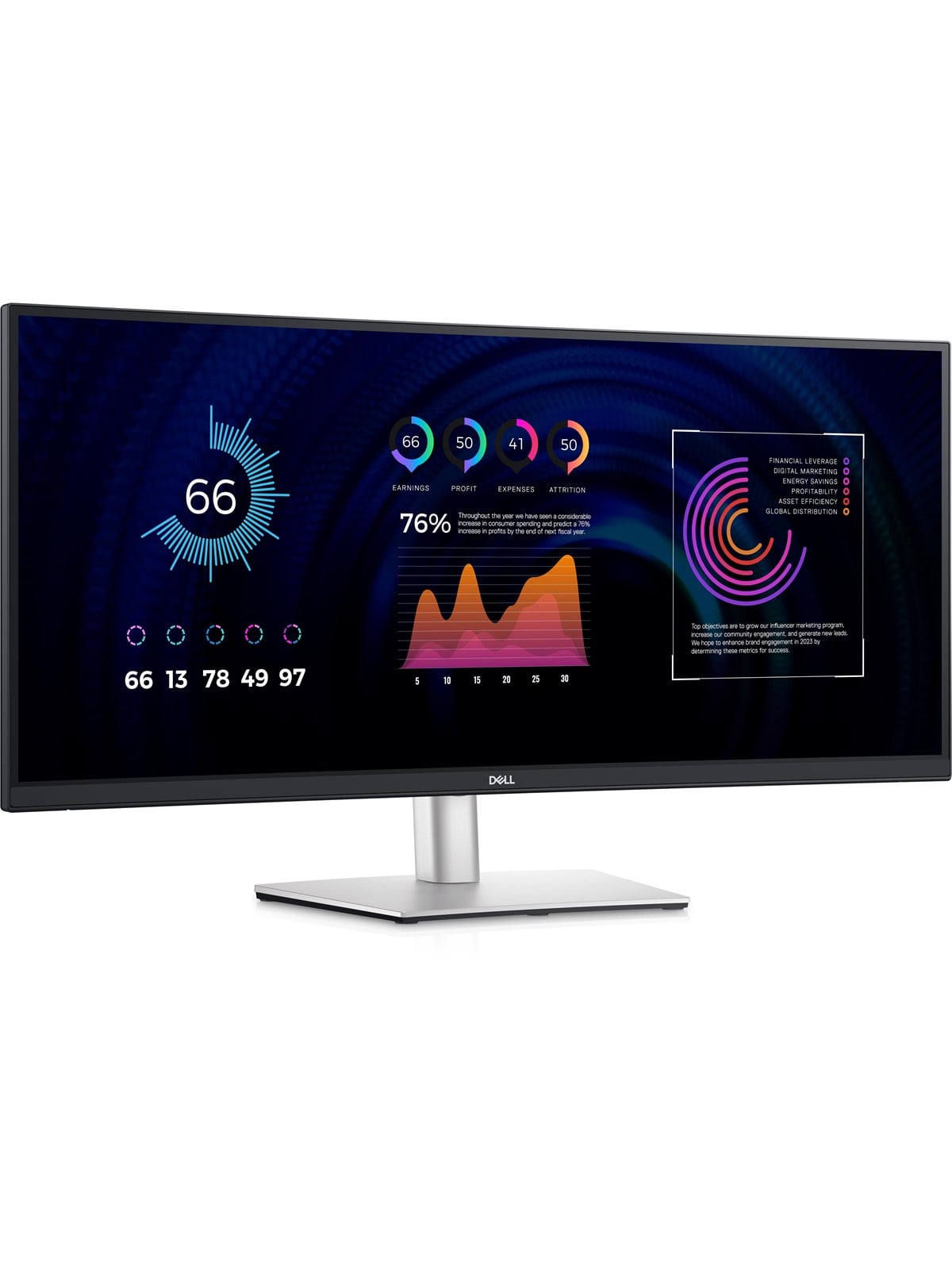 34" Dell P3424we - 3440x1440 (Uwqhd) - 60hz - Ips - 90w Usb-c - Kvm Switch - Bildschirm - Dell-p3424we